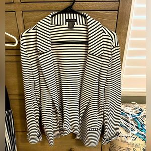 Ann Taylor Navy Stripped Blazer